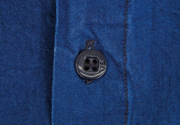 STONE ISLAND Dyed Cotton Side Stripe Shirt Indigo Size M