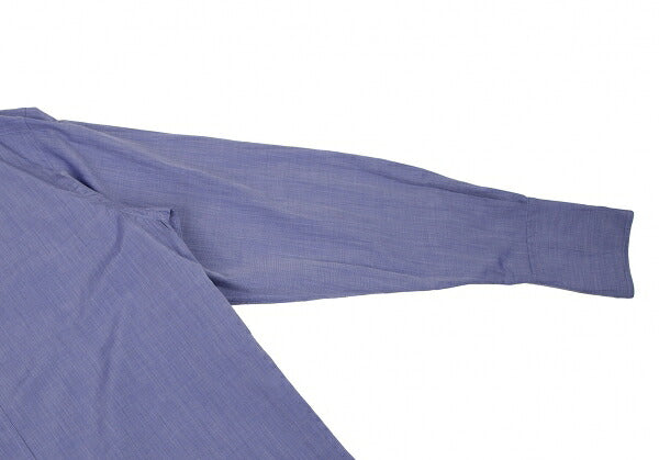 HERMES Cotton Double Cuff Shirt Blue Size 40