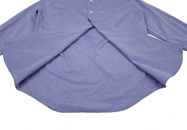 HERMES Cotton Double Cuff Shirt Blue Size 40