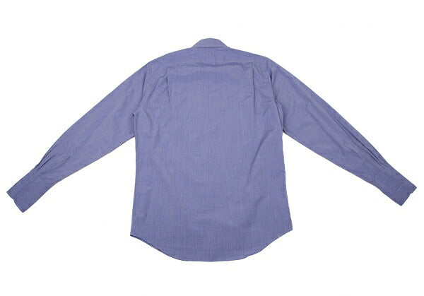 HERMES Cotton Double Cuff Shirt Blue Size 40