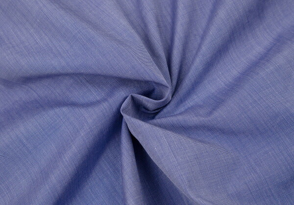HERMES Cotton Double Cuff Shirt Blue Size 40
