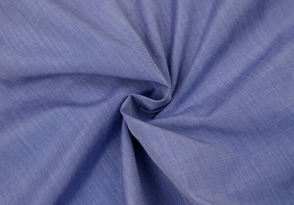 HERMES Cotton Double Cuff Shirt Blue Size 40