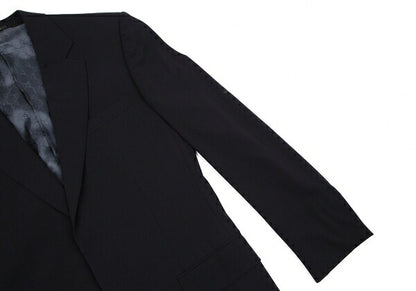 GUCCI Stretch Wool GG Monogram Lining Jacket Navy Size 46