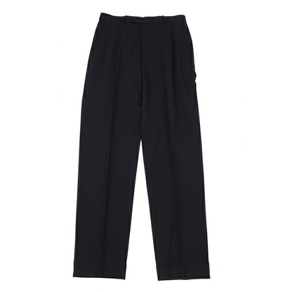 GUCCI Stretch Wool Slacks Pants Navy Size 46