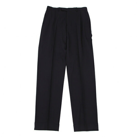 GUCCI Stretch Wool Slacks Pants Navy Size 46