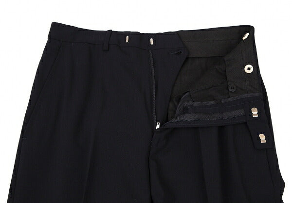 GUCCI Stretch Wool Slacks Pants Navy Size 46