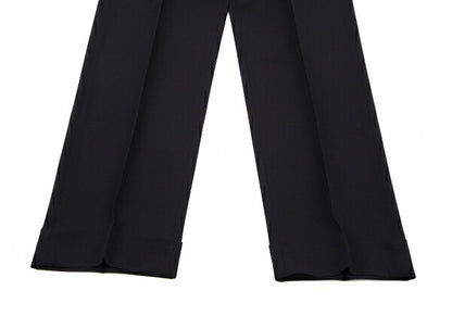 GUCCI Stretch Wool Slacks Pants Navy Size 46