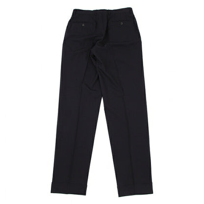 GUCCI Stretch Wool Slacks Pants Navy Size 46