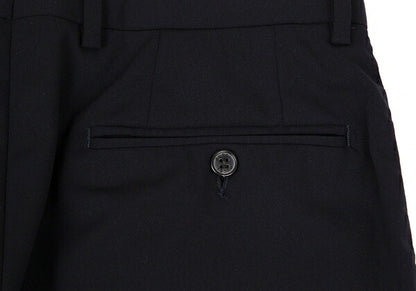 GUCCI Stretch Wool Slacks Pants Navy Size 46