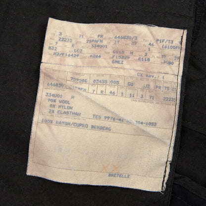 GUCCI Stretch Wool Slacks Pants Navy Size 46