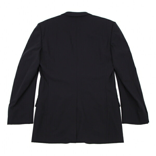 GUCCI GG Monogram Lined Stretch Wool Suit Navy Size 46