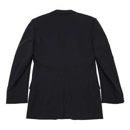 GUCCI GG Monogram Lined Stretch Wool Suit Navy Size 46