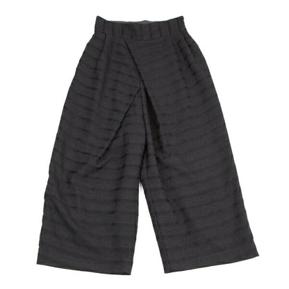 ANREALAGE Border Half-Wrap Wide Pants Charcoal Size 38
