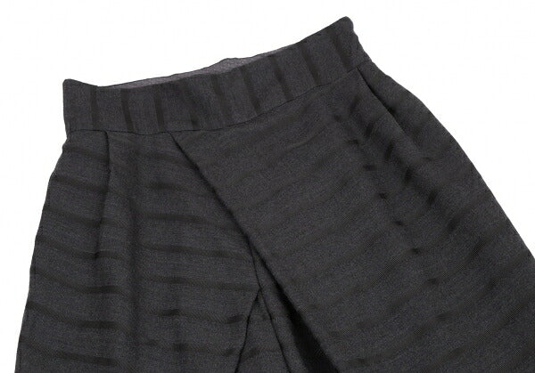 ANREALAGE Border Half-Wrap Wide Pants Charcoal Size 38