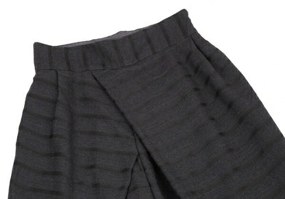 ANREALAGE Border Half-Wrap Wide Pants Charcoal Size 38