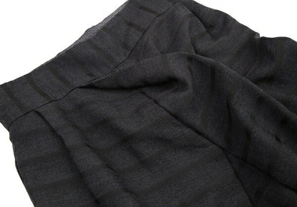 ANREALAGE Border Half-Wrap Wide Pants Charcoal Size 38