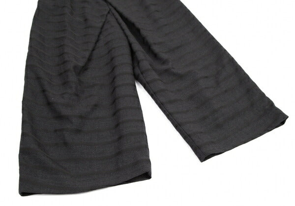 ANREALAGE Border Half-Wrap Wide Pants Charcoal Size 38