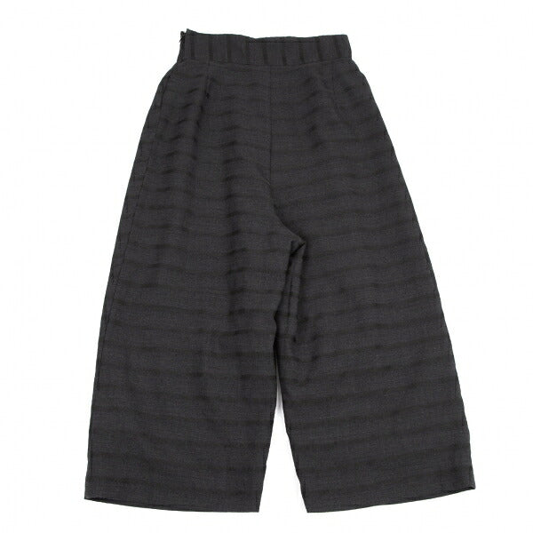ANREALAGE Border Half-Wrap Wide Pants Charcoal Size 38