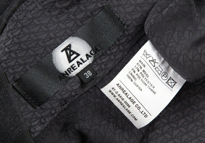 ANREALAGE Border Half-Wrap Wide Pants Charcoal Size 38
