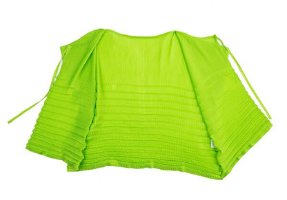 ISSEY MIYAKE me Zigzag Pleat Cardigan Green Size F