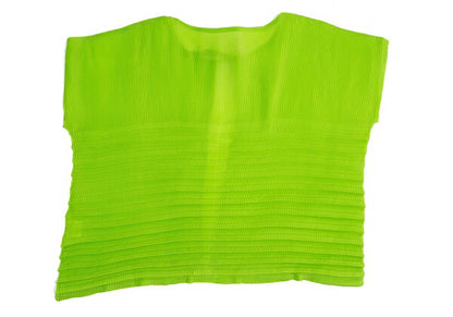 ISSEY MIYAKE me Zigzag Pleat Cardigan Green Size F