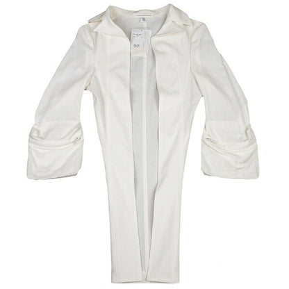 Y's 22SS Cotton Linen Pocket Sleeve Jacket White Size 2