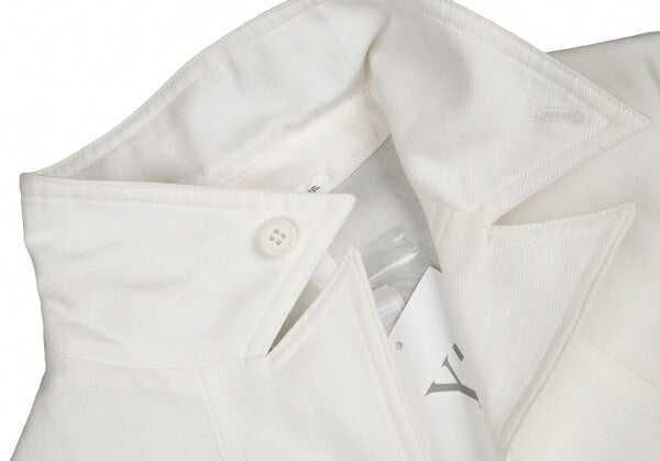 Y's 22SS Cotton Linen Pocket Sleeve Jacket White Size 2