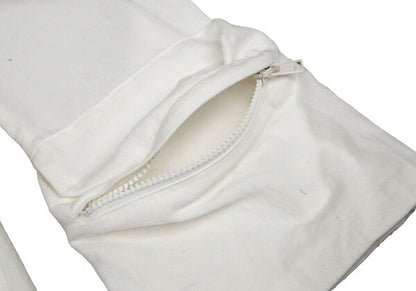 Y's 22SS Cotton Linen Pocket Sleeve Jacket White Size 2