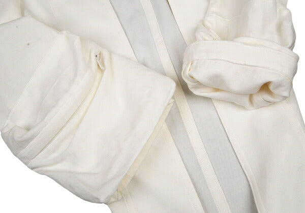Y's 22SS Cotton Linen Pocket Sleeve Jacket White Size 2