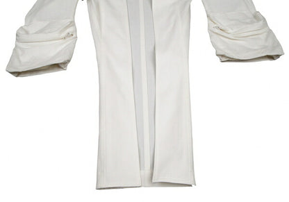 Y's 22SS Cotton Linen Pocket Sleeve Jacket White Size 2