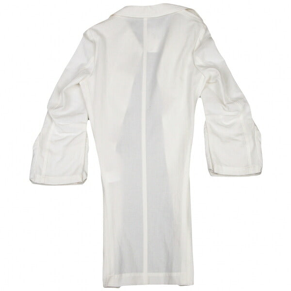 Y's 22SS Cotton Linen Pocket Sleeve Jacket White Size 2