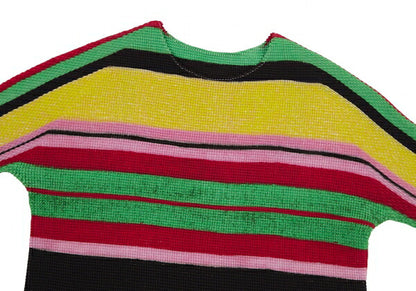 ISSEY MIYAKE PLEATS (T.) Striped T-Shirt Multi Size 3