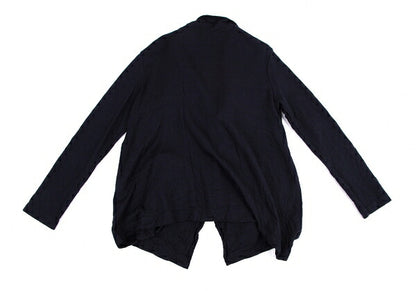 Y's Two-Layered Wool Knit Jacket Blue Size 2