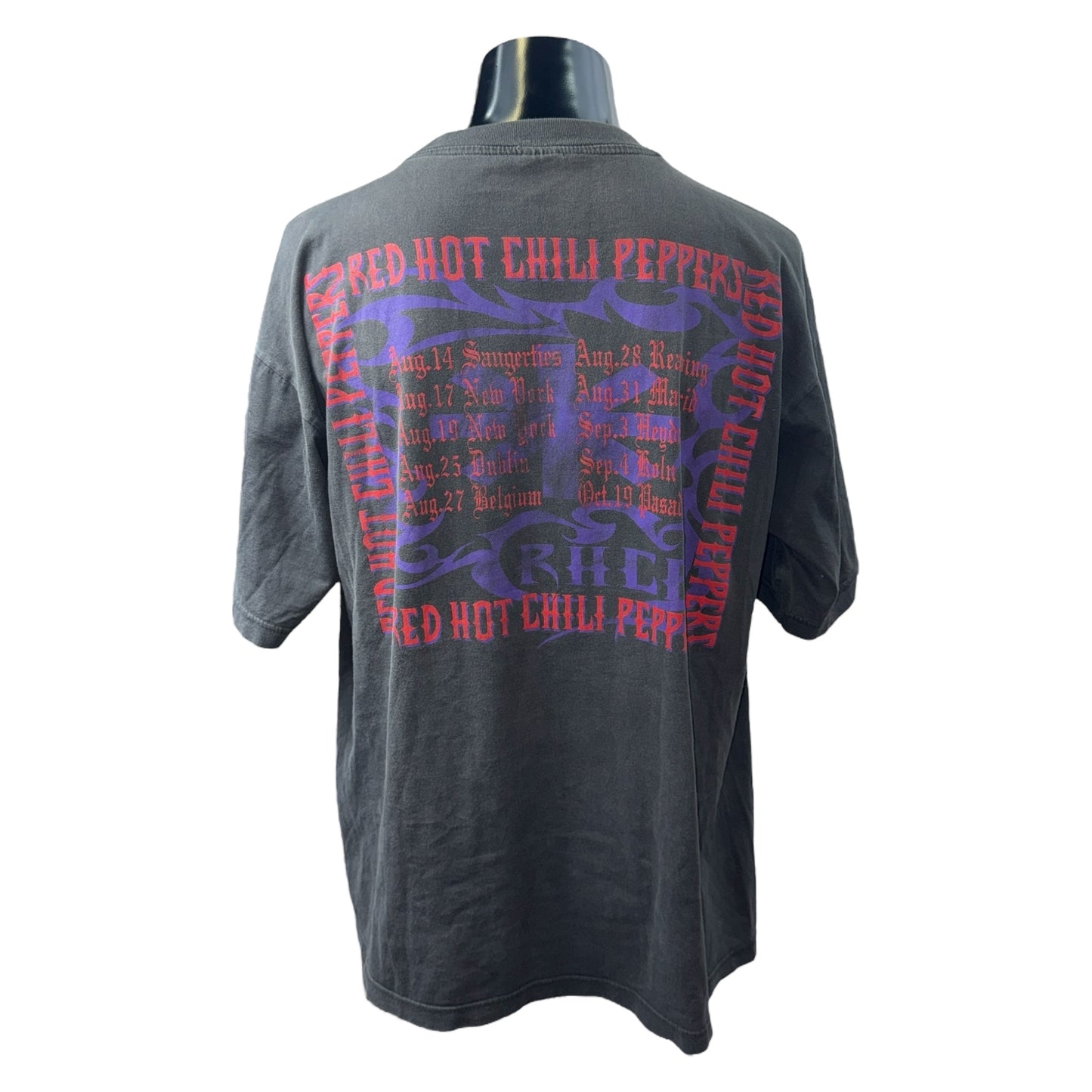 RED HOT CHILI PEPPERS 90s Big Smile Tour T-Shirt Red Size XL