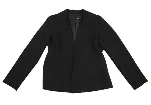 JURGEN LEHL Wool Collarless Jacket Black Size L
