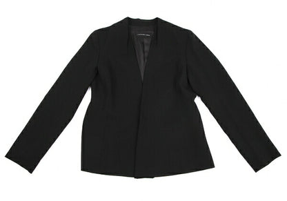 JURGEN LEHL Wool Collarless Jacket Black Size L