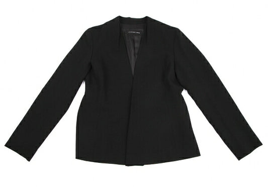 JURGEN LEHL Wool Collarless Jacket Black Size L