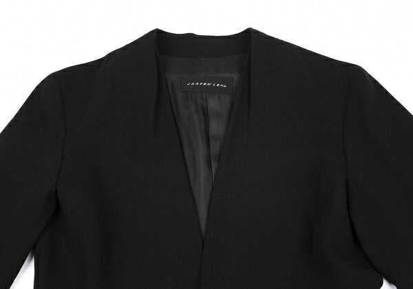 JURGEN LEHL Wool Collarless Jacket Black Size L