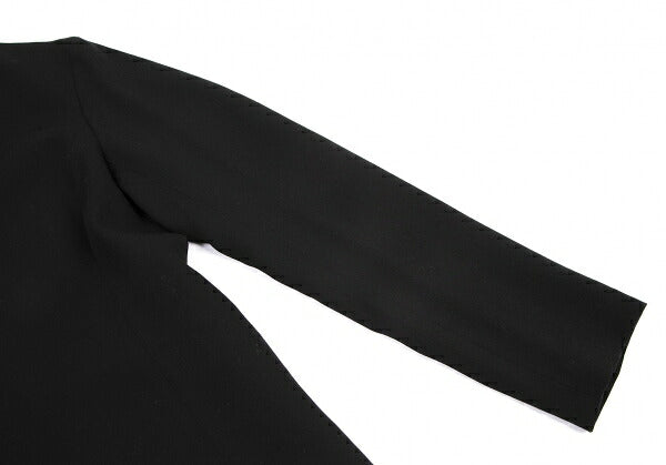 JURGEN LEHL Wool Collarless Jacket Black Size L