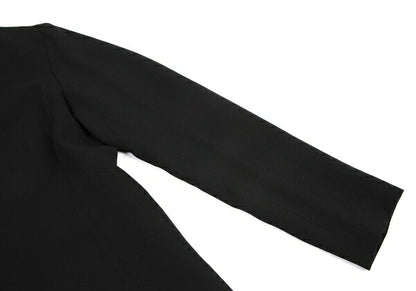 JURGEN LEHL Wool Collarless Jacket Black Size L