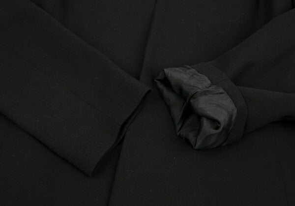 JURGEN LEHL Wool Collarless Jacket Black Size L
