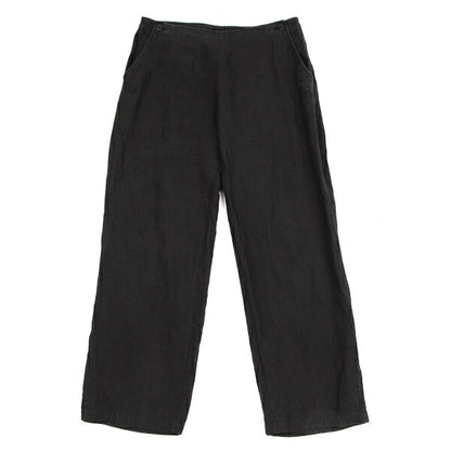 JURGEN LEHL Linen Front Button Pants Charcoal Size L