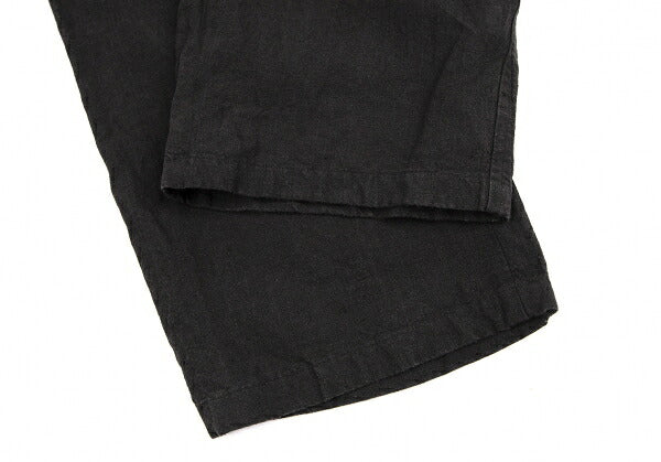 JURGEN LEHL Linen Front Button Pants Charcoal Size L