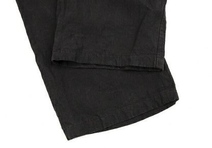 JURGEN LEHL Linen Front Button Pants Charcoal Size L