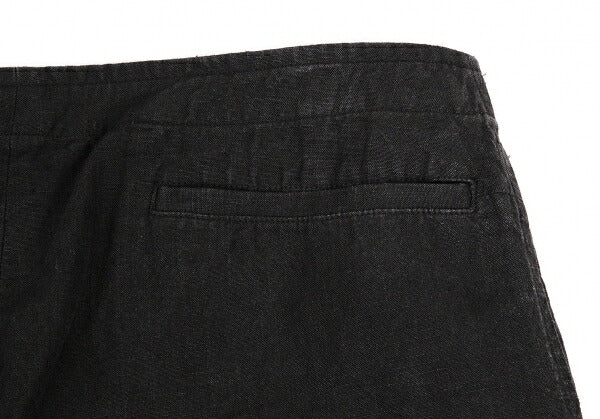 JURGEN LEHL Linen Front Button Pants Charcoal Size L