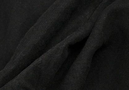 JURGEN LEHL Linen Front Button Pants Charcoal Size L