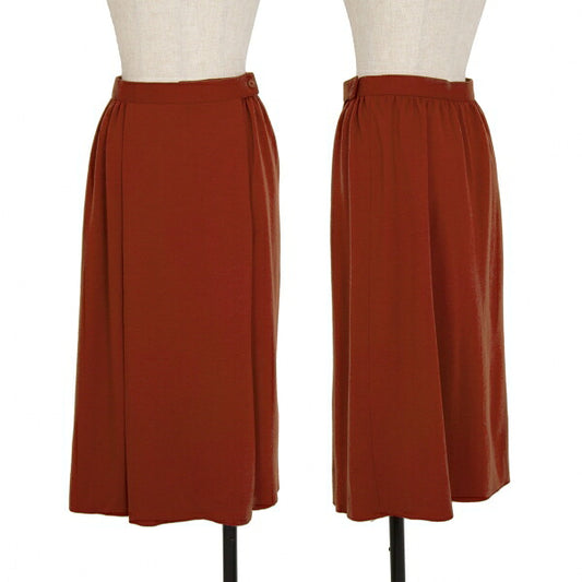 JURGEN LEHL Wool Knit Skirt Brick Size 11