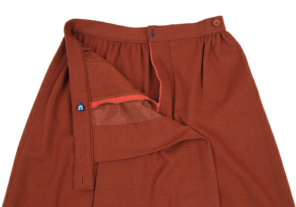 JURGEN LEHL Wool Knit Skirt Brick Size 11