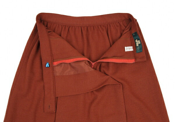 JURGEN LEHL Wool Knit Skirt Brick Size 11