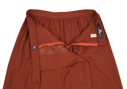 JURGEN LEHL Wool Knit Skirt Brick Size 11